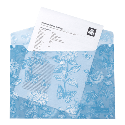 Папка на кнопці А4 BUROMAX 3943-95 ARABESKI синьо-сіра (12) /BM.3943-95/ - Фото 2 Папка на кнопці А4 BUROMAX 3943-95 ARABESKI синьо-сіра (12) /BM.3943-95/ - изображение 2