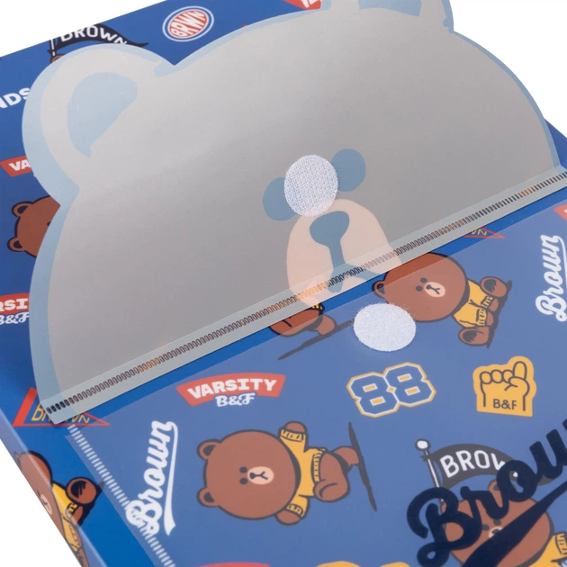 Папка з 20 файлами А4 YES Line Friends. Brown з кишенею - изображение 3