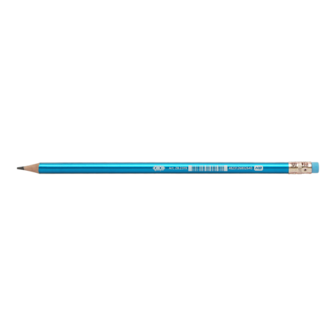Олівець графітовий ZiBi 2319 HB METALLIC з гумкою, пластиковий (144) /ZB.2319/ - изображение 4