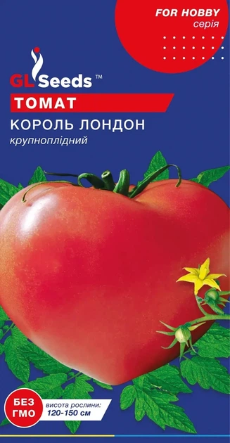 Насіння GL Seeds For Hobby Томату Король Лондон 0,1 г - Фото 1 Насіння GL Seeds For Hobby Томату Король Лондон 0,1 г - изображение 1
