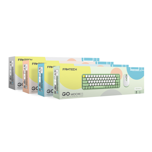 Комплект беспроводная клавиатура и USB мышка Fantech Go WK896 с USB адаптером на частоте 2.4GHz/ чувствительность от 800 до 1600 DPI Green - изображение 2