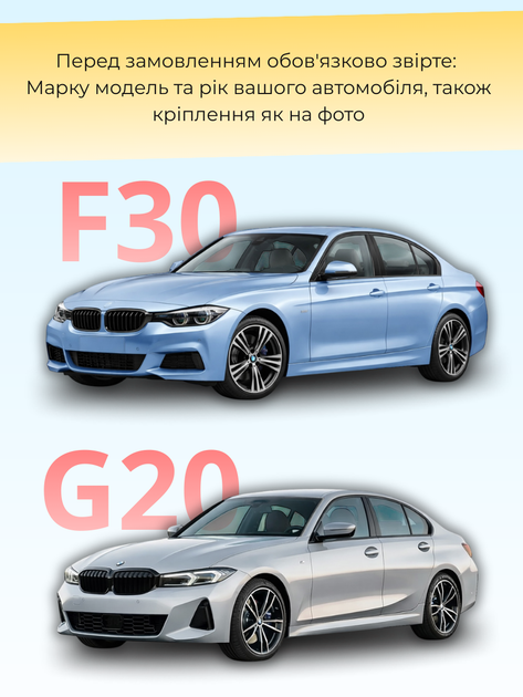 Щётки стеклоочистители для BMW 3 Series F30/G20 (2012-2026г) комплект дворники пара - изображение 2