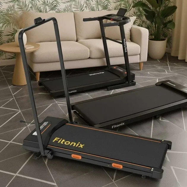 Беговая дорожка электрическая Fitonix 12BT 2.5 л.с., 12 км/ч, до 120 кг, 1100 Вт, Bluetooth, компактная, тихая, с пультом и LCD-дисплеем для дома - Фото 8 Беговая дорожка электрическая Fitonix 12BT 2.5 л.с., 12 км/ч, до 120 кг, 1100 Вт, Bluetooth, компактная, тихая, с пультом и LCD-дисплеем для дома - изображение 8