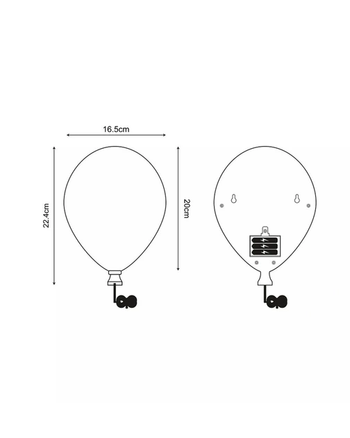 Бра, настенный светильник Zuma Line Ballon LED 1x3W 6000K 44Lm IP20 белый - изображение 2