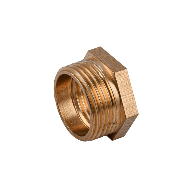 Футорка 3/4"х1/2"ЗВ латуна LF433S OPTIMUM - Фото 2 Футорка 3/4"х1/2"ЗВ латуна LF433S OPTIMUM - зображення 2