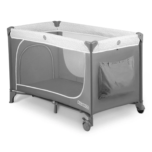 Дорожнє ліжечко RICOKIDS 125 x 65 x 78 см RK-241 Сіре 724100 (5903890606251) - зображення 3