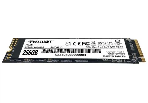 Твердотельный накопитель SSD 256Gb, Patriot P320, PCI-E 3.0 x4, M.2 (P320P256GM28) - изображение 3