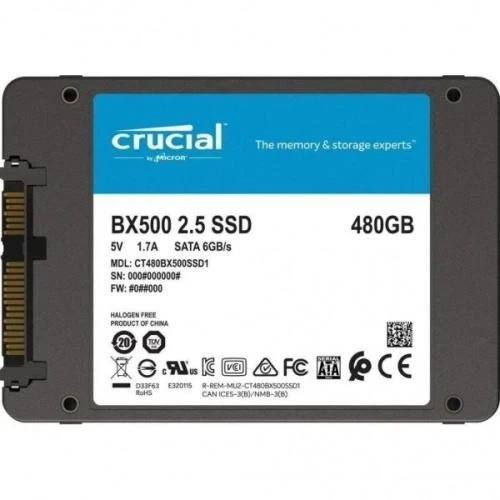 Твердотільний накопичувач SSD 240Gb, Crucial BX500, SATA3, 2.5" (CT240BX500SSD1) - Фото 7 Твердотільний накопичувач SSD 240Gb, Crucial BX500, SATA3, 2.5" (CT240BX500SSD1) - зображення 7