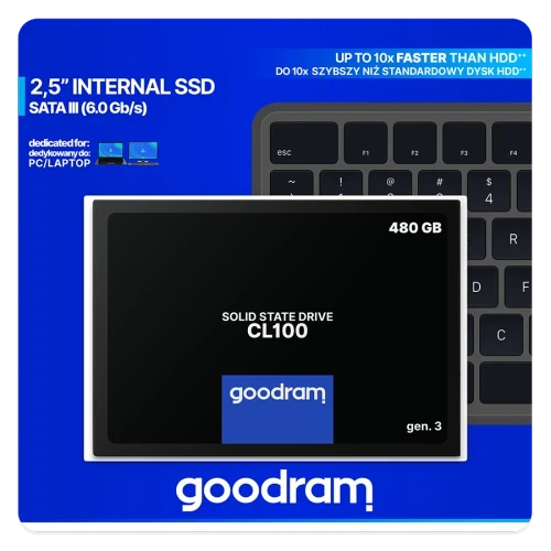 Твердотельный накопитель SSD 480Gb, Goodram CL100 (Gen.3), SATA3, 2.5" (SSDPR-CL100-480-G3) - изображение 10