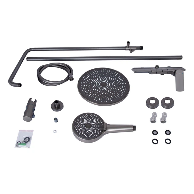Набір 3 в 1 Qtap Slavonice QTSLA270GMB45924 Gunmetal Black PVD + Qtap Slavonice QTSLA111GMB45905 Gunmetal Black PVD + QTSLA262GMB45916 SET-Q6282 - зображення 20