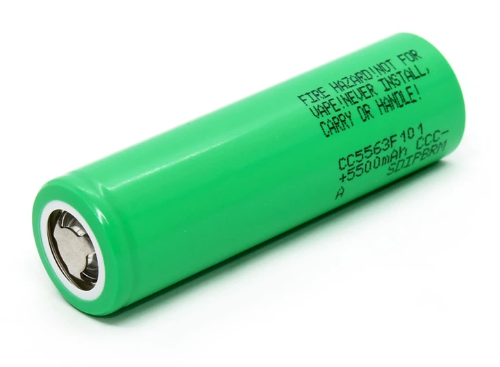 Аккумулятор 21700 Li-Ion Samsung INR21700-CC5563F101 (58E) 5500mAh, 11A, 4.2/3.64/2.5V - изображение 2