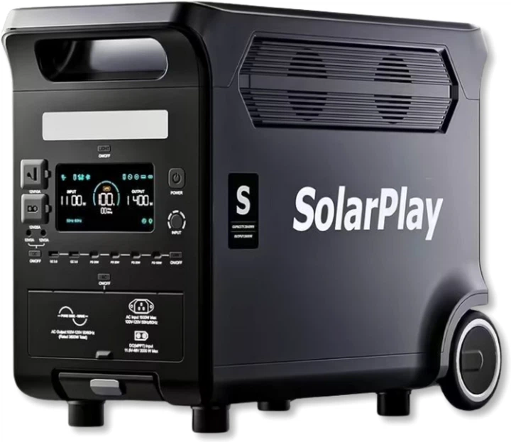 Зарядна станція SolarPlay Q3600 / 3600 Вт / 3840 Вт⋅год / LiFePO4 (BC_714971) - Фото 1 Зарядна станція SolarPlay Q3600 / 3600 Вт / 3840 Вт⋅год / LiFePO4 (BC_714971) - зображення 1