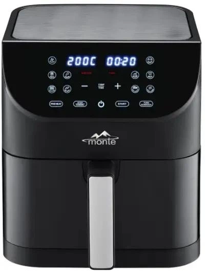 Аэрофритница-мультипечь без масла Monte MT-2703 Электрическая аэрогриль для запекания - изображение 3