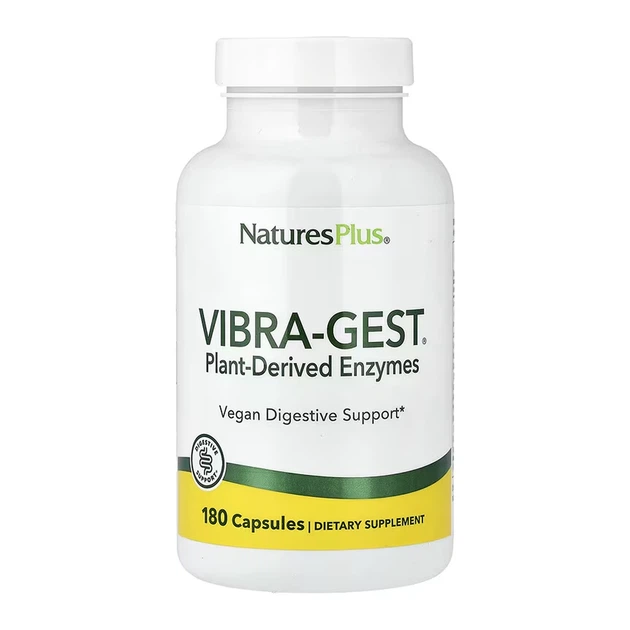 Vibra-Gest®, рослинні ферменти, 180 капсул