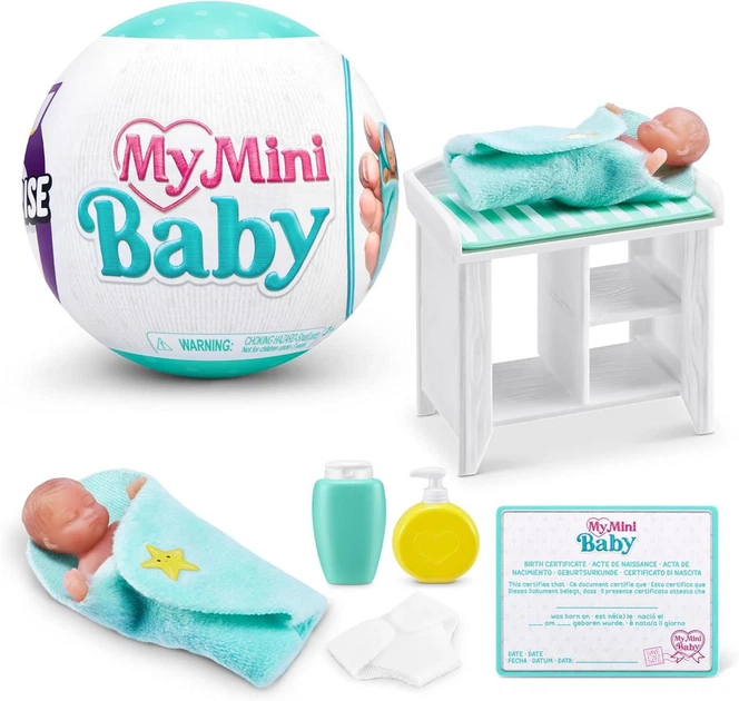 Куля сюрприз з немовлям Zuru My Mini Baby Surprise Series 1 реалістичний міні-пупс - Фото 3 Куля сюрприз з немовлям Zuru My Mini Baby Surprise Series 1 реалістичний міні-пупс - изображение 3