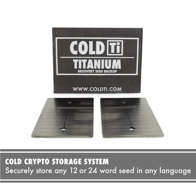 Титанові пластини СoldTi Titanium Double Plate для зберігання сід-фрази 2шт з двома пломбами - изображение 8