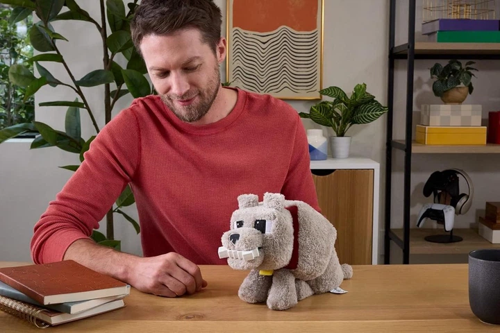 Інтерактивна іграшка Майнкрафт Вовк Денніс Mattel Minecraft Dennis The Wolf Plush - зображення 6