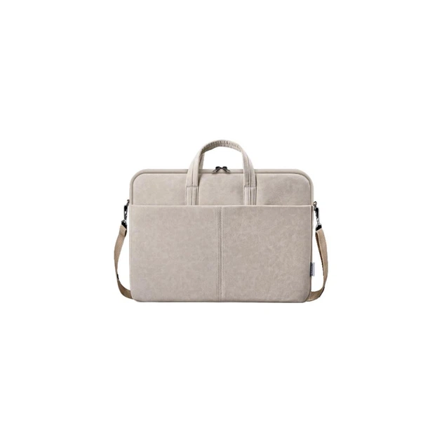 Сумка для ноутбука Defender 15.6" Solid PU beige - Фото 3 Сумка для ноутбука Defender 15.6" Solid PU beige - изображение 3