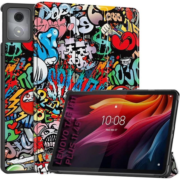 Чехол для планшета BeCover Smart Case Lenovo Tab K11 Plus TB-352F 11.45" Graffiti - Фото 1 Чехол для планшета BeCover Smart Case Lenovo Tab K11 Plus TB-352F 11.45" Graffiti - изображение 1