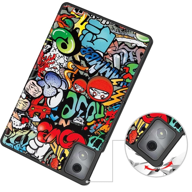 Чехол для планшета BeCover Smart Case Lenovo Tab K11 Plus TB-352F 11.45" Graffiti - Фото 2 Чехол для планшета BeCover Smart Case Lenovo Tab K11 Plus TB-352F 11.45" Graffiti - изображение 2