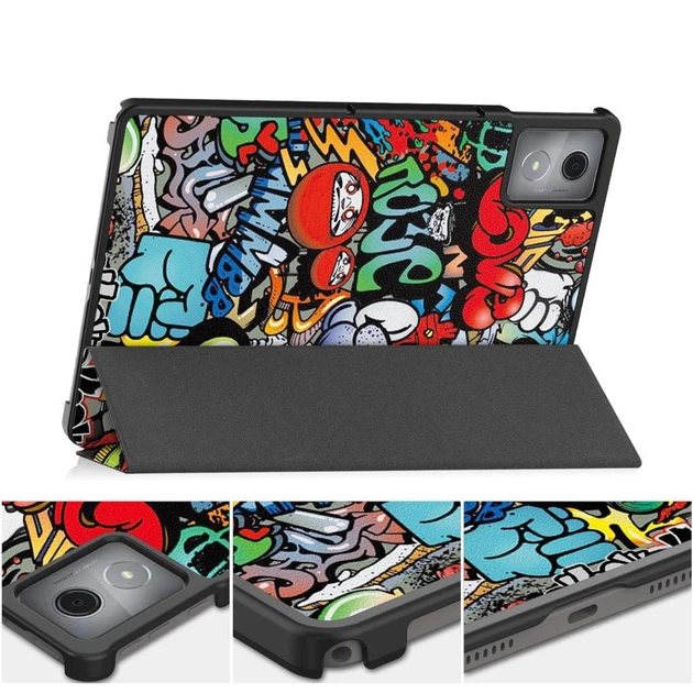 Чехол для планшета BeCover Smart Case Lenovo Tab K11 Plus TB-352F 11.45" Graffiti - Фото 3 Чехол для планшета BeCover Smart Case Lenovo Tab K11 Plus TB-352F 11.45" Graffiti - изображение 3