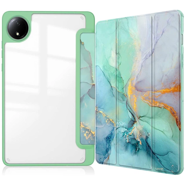 Чохол для планшета BeCover Soft Edge TPU Xiaomi Redmi Pad SE 8.7" Green Marble - зображення 3