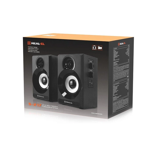 Акустическая система REAL-EL S-217 Black - изображение 10