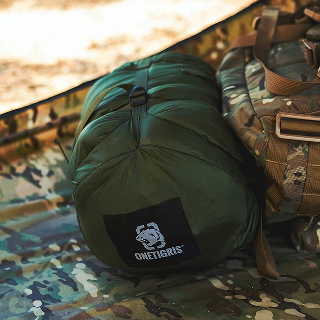 Компрессионный мешок OneTigris Sleeping Bag Stuff Sack 25 л Olive - изображение 14