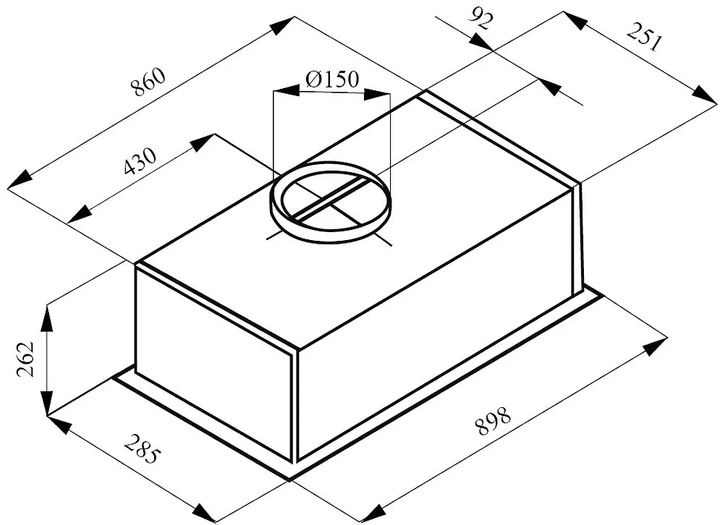 Витяжка Kernau KBH 0491 B BLDC Steam Sensor - зображення 2