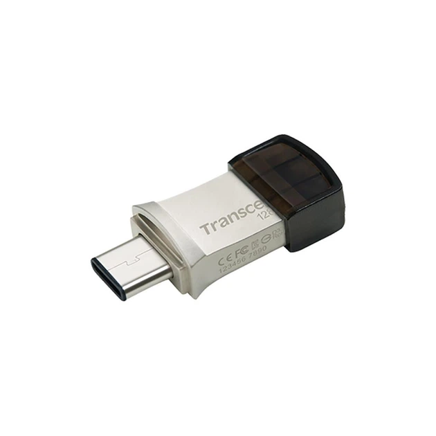 USB флеш накопитель Transcend 128GB JetFlash 890 Silver USB 3.1/Type-C - изображение 2