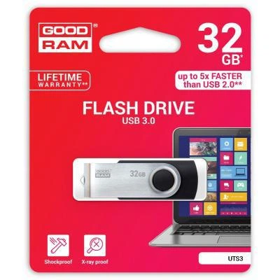 USB флеш накопичувач Goodram 32GB UTS3 Twister Black USB 3.0 - зображення 2