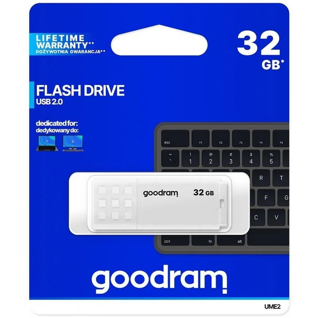 USB флеш накопитель Goodram 32GB UME2 White USB 2.0 - изображение 4