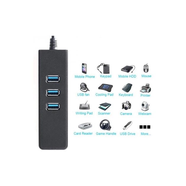 Концентратор Dynamode USB 3.0 Type-A - RJ45 Gigabit Lan, 3*USB 3.0 - зображення 8