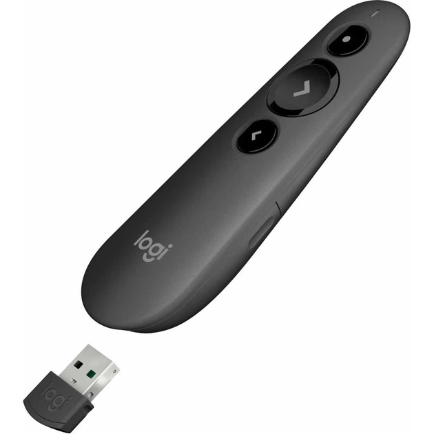 Презентер Logitech R500 Laser Pointer Presentation Remote Graphite - зображення 3