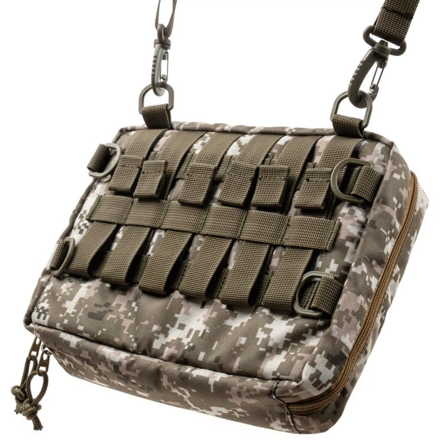 Чехол для планшета Vinga Tactical Military universal 10-11" MOLLE, Oxford 600D, pixel - изображение 2