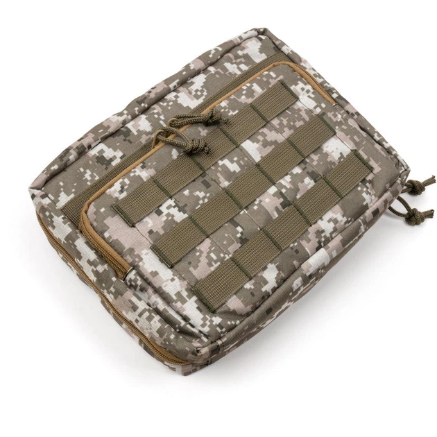 Чехол для планшета Vinga Tactical Military universal 10-11" MOLLE, Oxford 600D, pixel - изображение 9