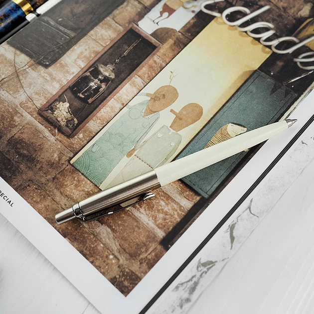 Ручка кулькова Parker JOTTER 17 Originals White CT BP в Eco пакованні (15 032) - изображение 5