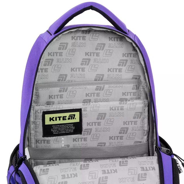 Рюкзак з ортопедичною спинкою Air Comfort Kite Education teens Kuromi фіолетовий, 42x29x17 - зображення 11
