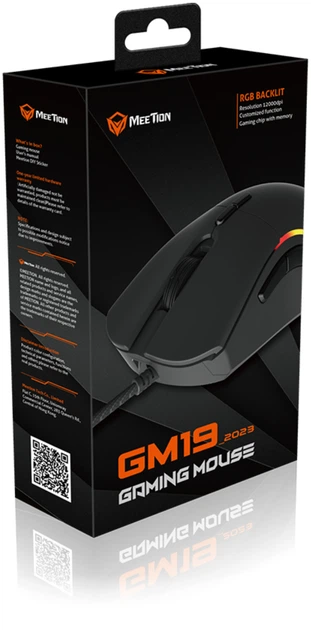 Мышь Meetion GM19 USB Black (MT-GM19_2023-A) - Фото 6 Мышь Meetion GM19 USB Black (MT-GM19_2023-A) - изображение 6