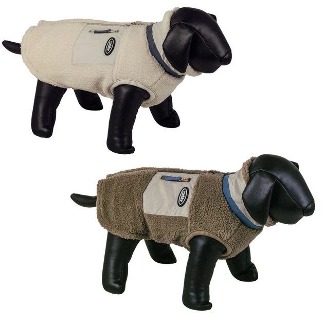 Теплый флисовый жакет для собак Filpa Dog Jacket Nobby Бежевый 44 см - изображение 5