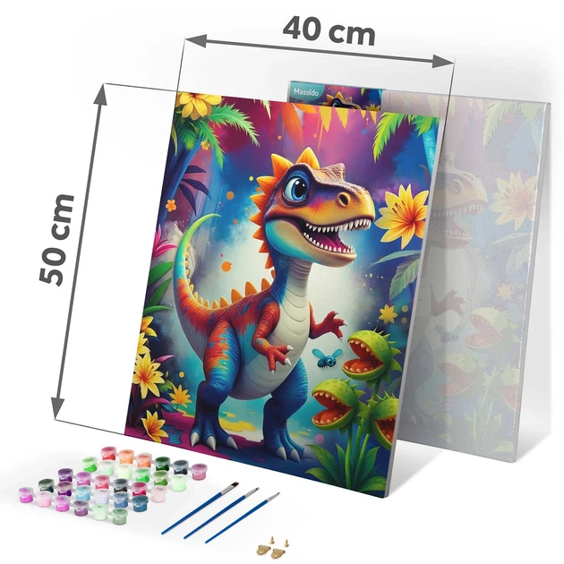 Картина за номерами Massido Dino 40x50 см 699023 (5903890631147) - зображення 5