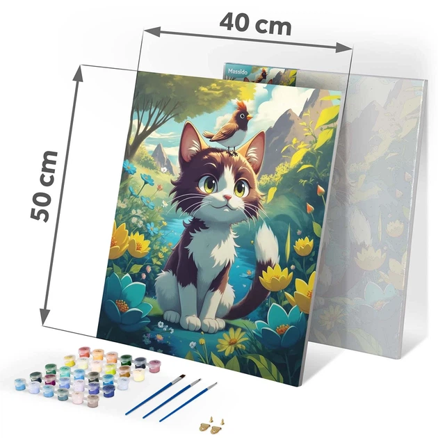 Картина за номерами Massido Котик 40x50 см 699021 (5903890631123) - зображення 5