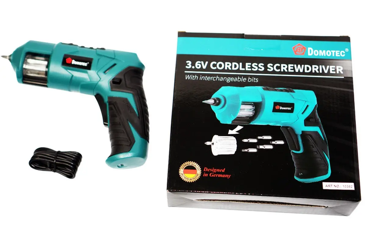 Викрутка акумуляторна 3.6V Cordless Screwdriver + 6 бітів Domotec - изображение 9