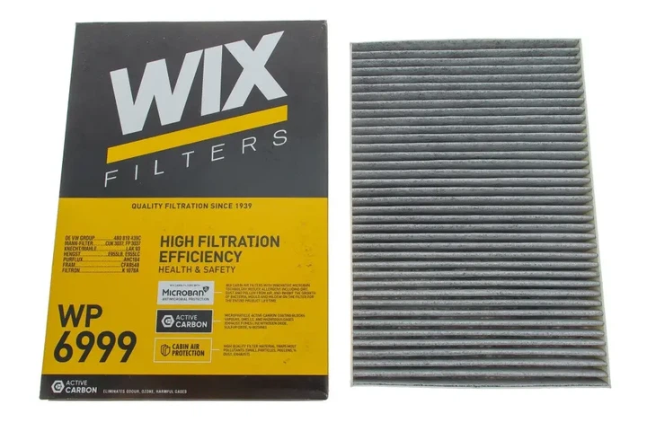 Фільтр салону Audi A4/A6 1.6-4.2 97-05 (вугільний) WIX FILTERS WP6999 - изображение 3