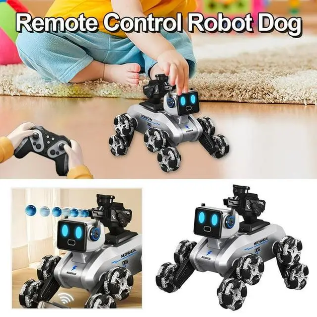 Робот собака на колесах + пушка стріляє водяними кулями Mechanical Dog N29-3 - зображення 3