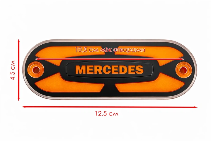 Фонарь габаритный неоновый желтый с логотипом Mercedes L0543Y - Фото 4 Фонарь габаритный неоновый желтый с логотипом Mercedes L0543Y - изображение 4