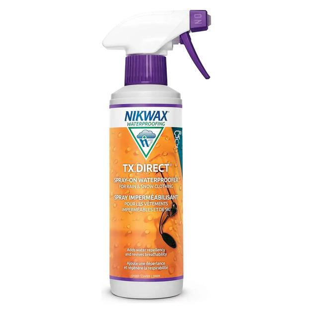 Водовідштовхуючий спрей Nikwax Tx.Direct Spray 500 мл - Фото 3 Водовідштовхуючий спрей Nikwax Tx.Direct Spray 500 мл - изображение 3
