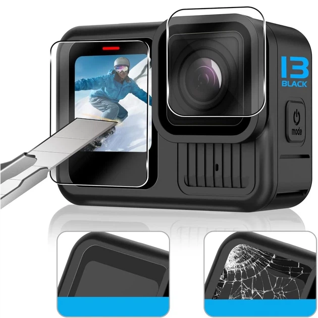Защитное стекло Tech-Protect Glass Fit+ для GoPro Hero 13 Clear (2 pack) (5906302318933) - изображение 3