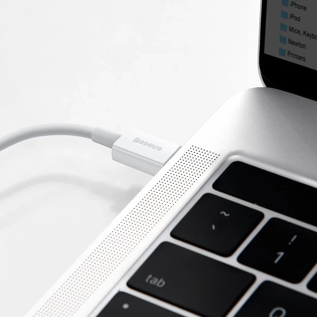 Кабель Baseus Superior USB-C to Lightning 1.5m White (CATLYS-B02) - Фото 10 Кабель Baseus Superior USB-C to Lightning 1.5m White (CATLYS-B02) - изображение 10