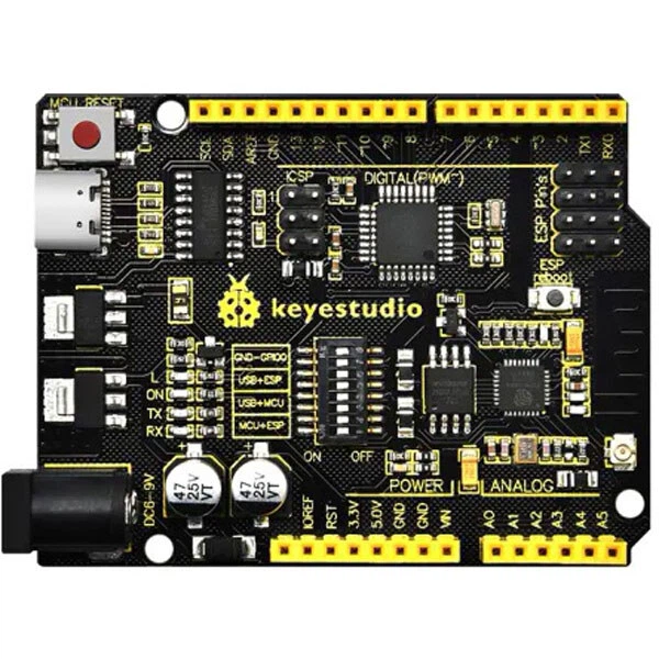 Плата разработчика Arduino UNO+WiFi R3 от Keyestudio - 409399 - Фото 1 Плата разработчика Arduino UNO+WiFi R3 от Keyestudio - 409399 - изображение 1